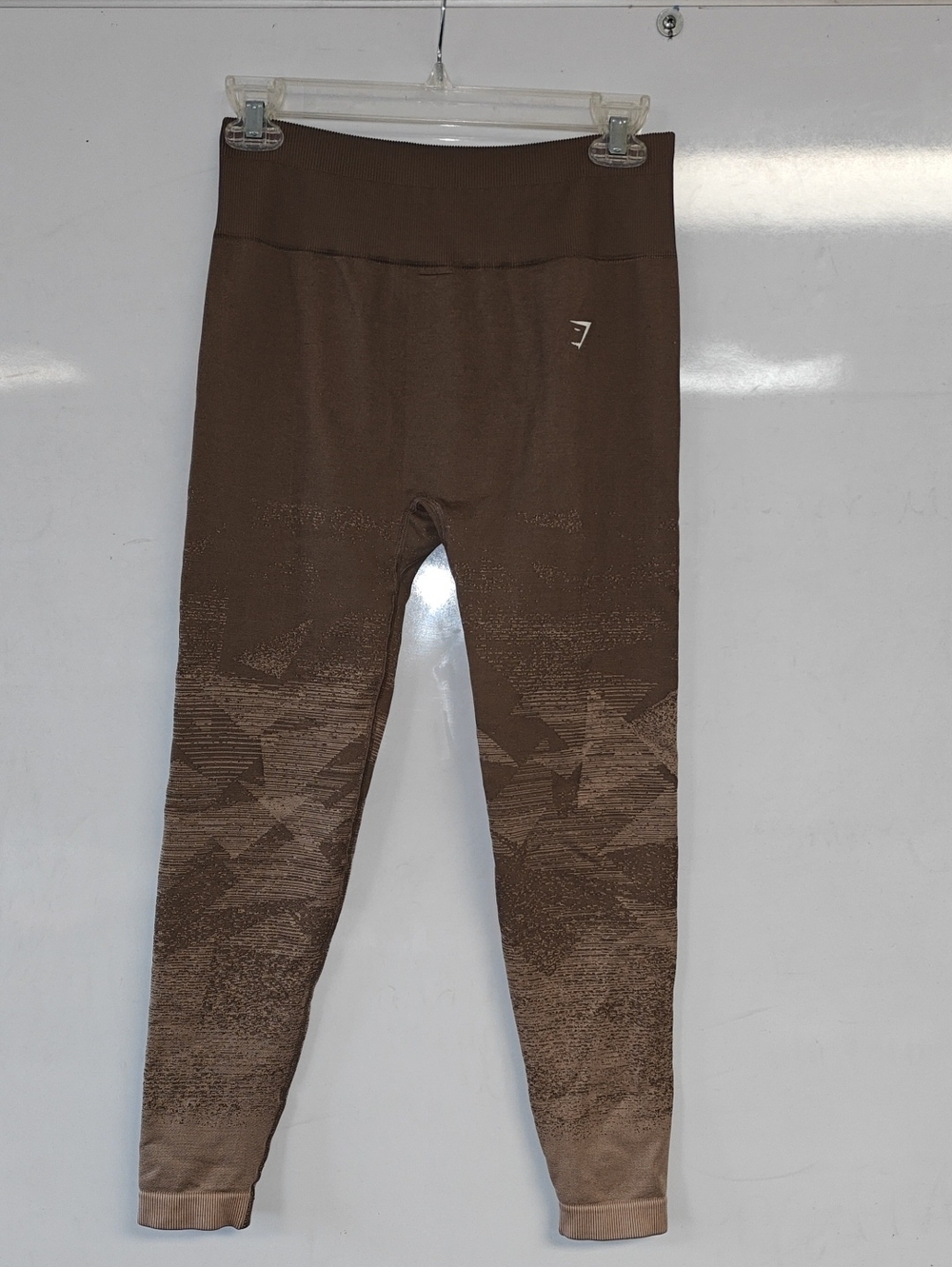 Gymshark Adapt Ombre Seamless Leggings Penny Brown Triangle Print Small